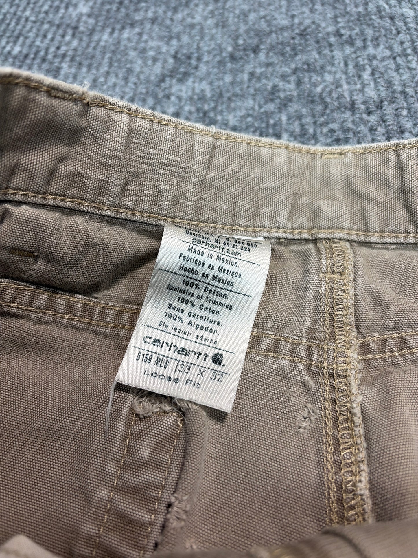 Carhartt Loose Fit Canvas Work Pants (33x32)