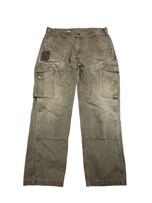 Carhartt Brown Canvas Work Pants (W36 x L32)