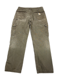 Carhartt Brown Canvas Work Pants (W36 x L32)