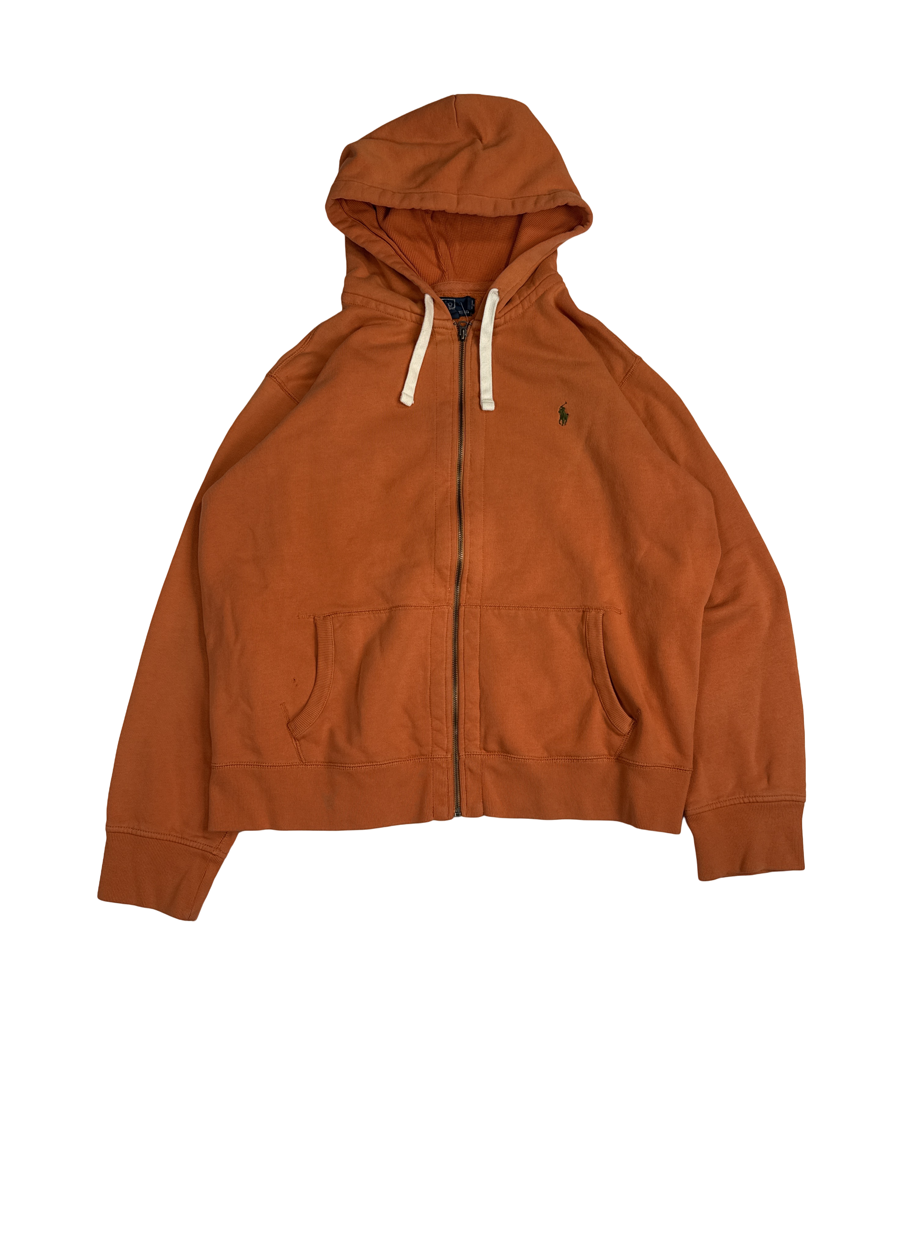 Polo Ralph Lauren Orange Full Zip Hoodie (2XL)