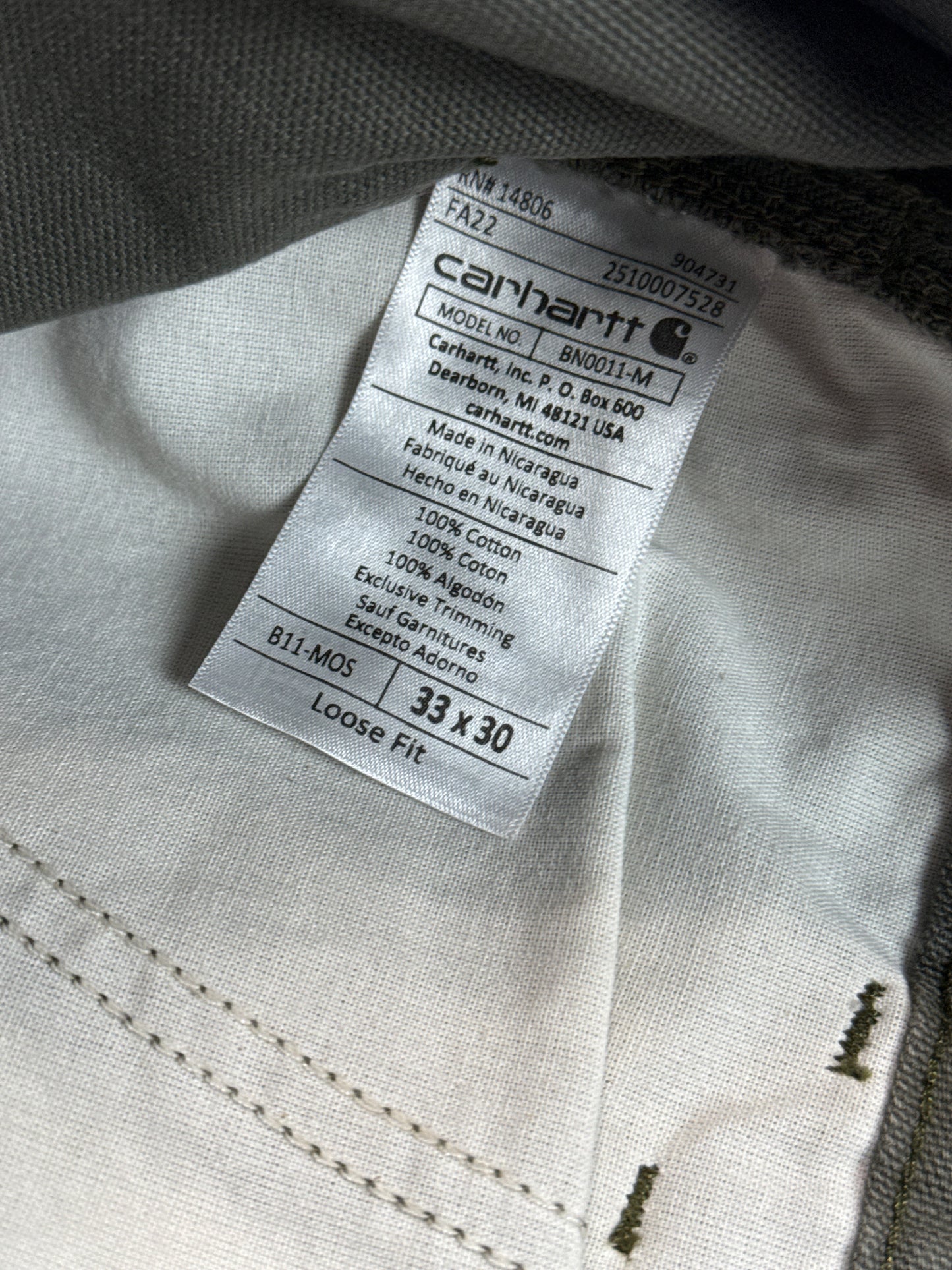 Carhartt Loose Fit Work Pants 33x30 (L)