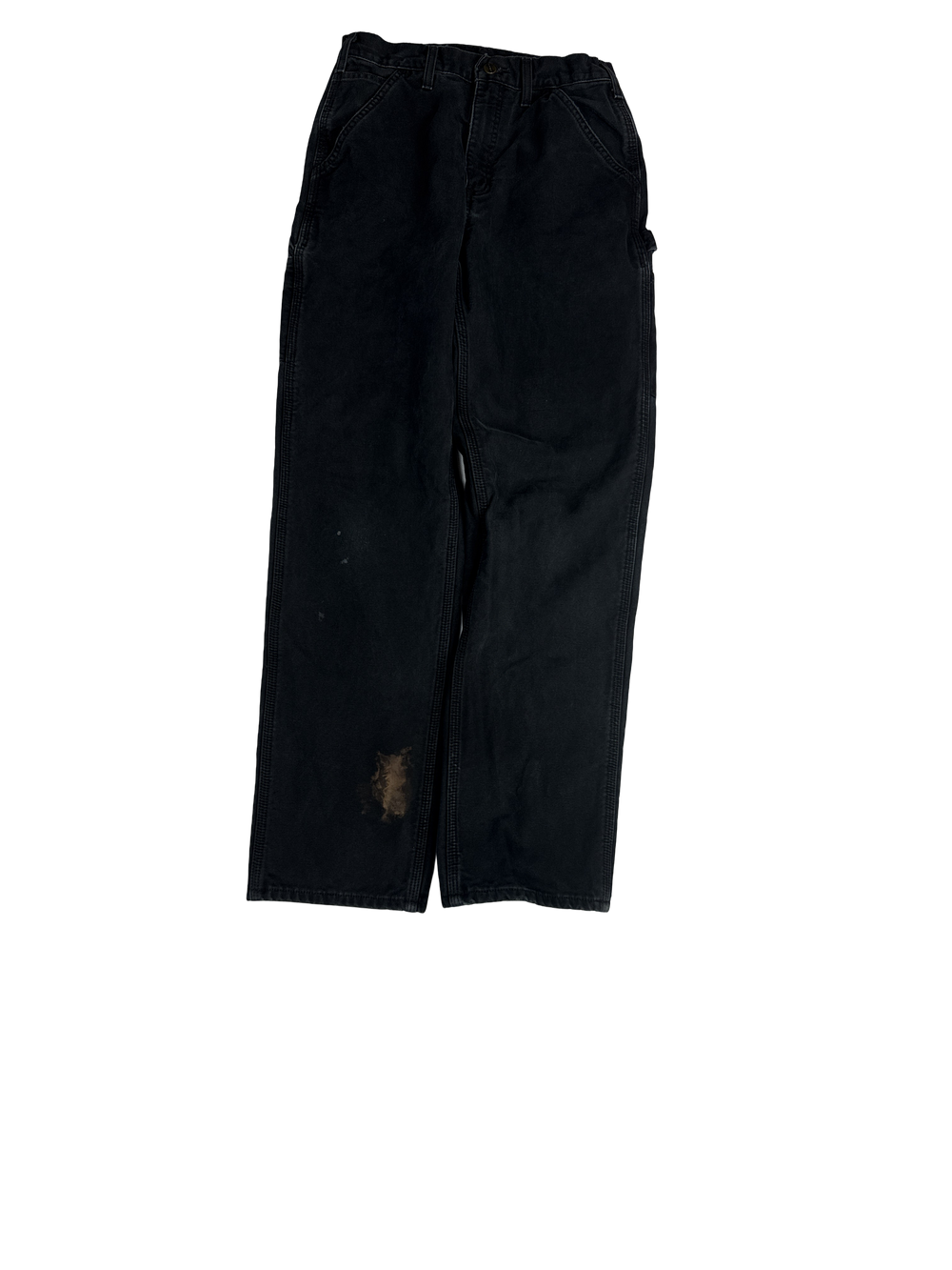 Carhartt Double Knee Black Work Pants (30x34)