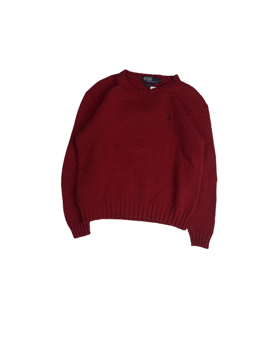 Polo Ralph Lauren Red Knit Pullover Sweater (M)