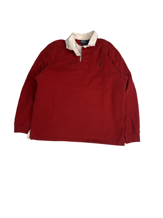 Polo Ralph Lauren Red Rugby Pullover (XL)