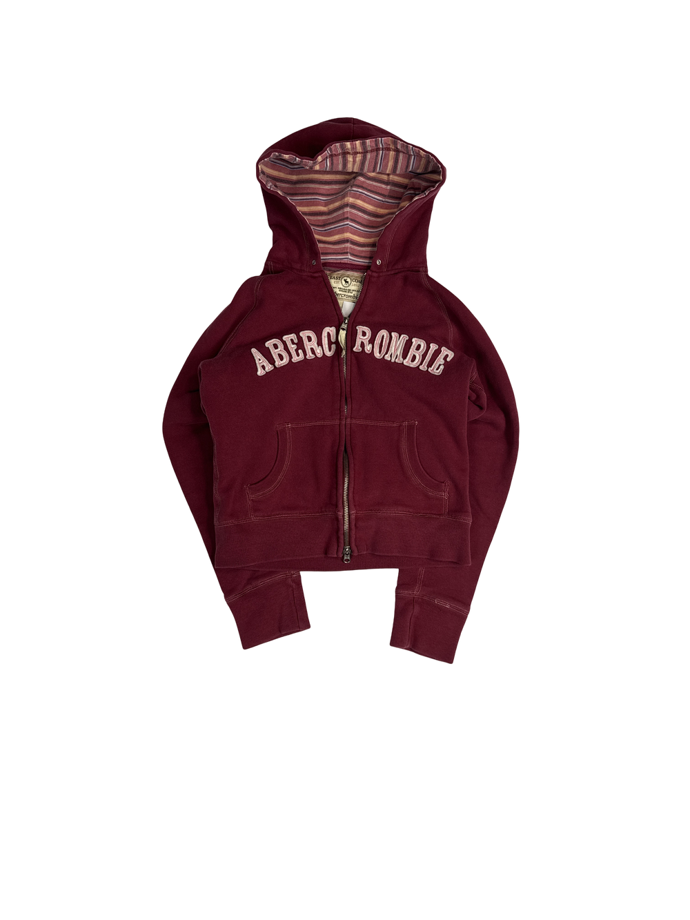 Y2K Abercrombie East Coast Zip Hoodie (L)