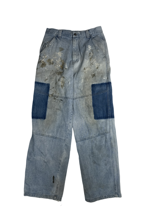 Machine Denim Patchwork Jeans (30)