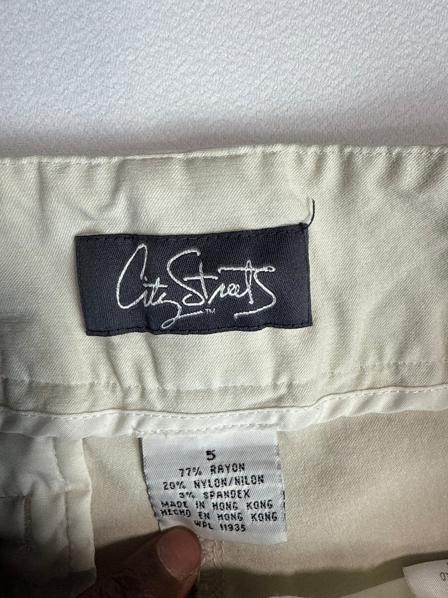Y2K City Streets Beige Flare Pants