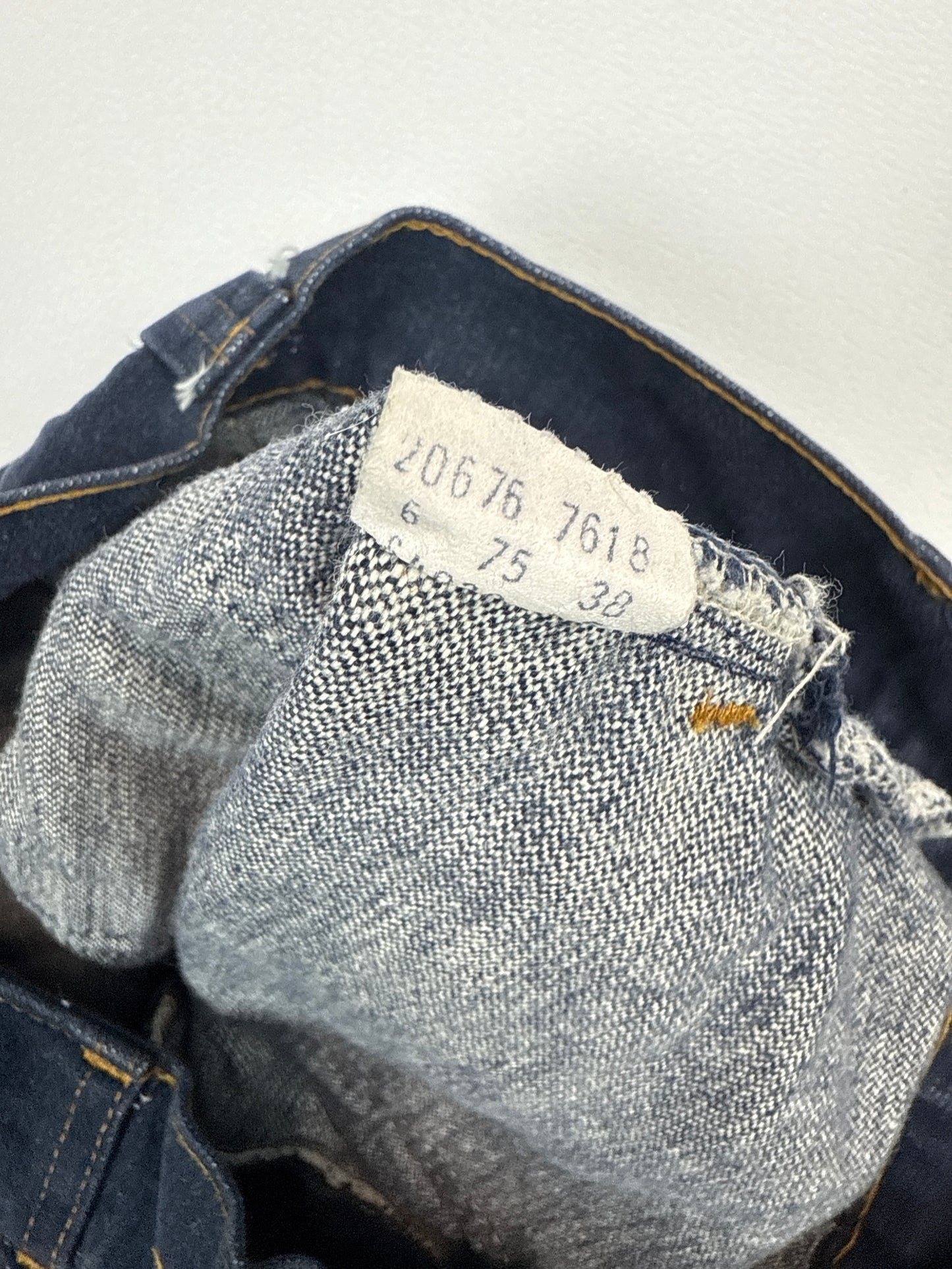 1970s Levis Dark Flare Jeans (28)