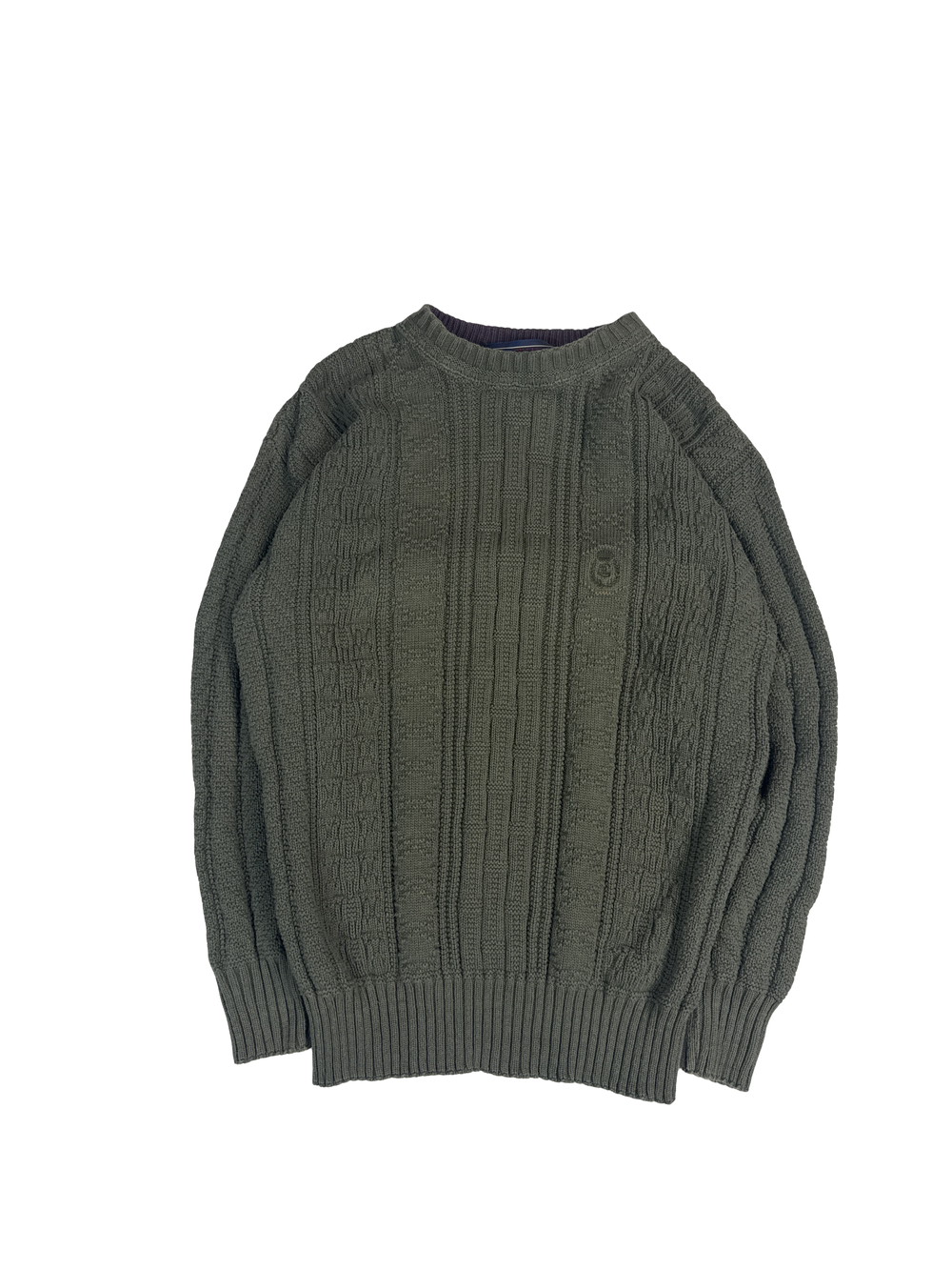 1990s Chaps Ralph Lauren Textured Knit Pullover (S)
