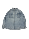 1990s Dickies Light Wash Denim Button-Up Shirt