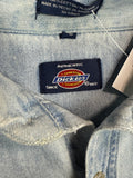 1990s Dickies Light Wash Denim Button-Up Shirt