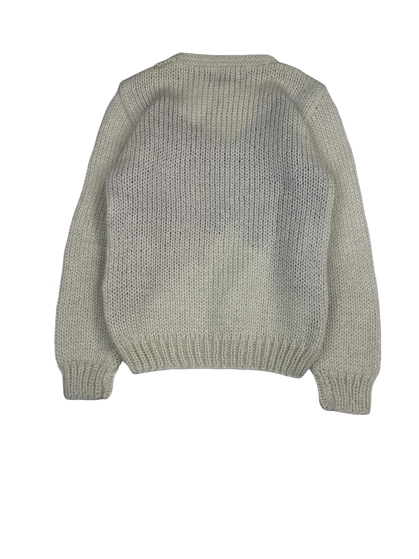 1980s Towne House Hand Knit Colorblock Sweater (M)