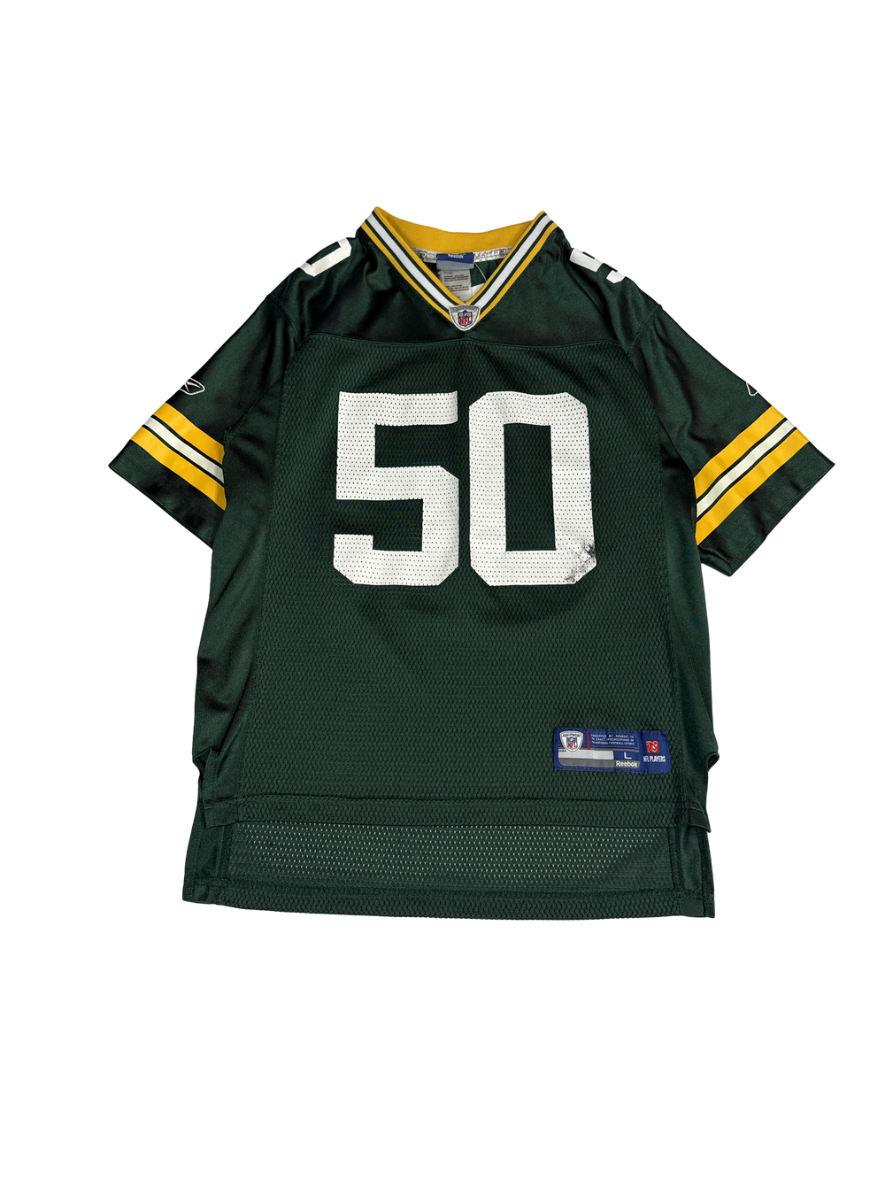 NFL Equipment OnField Green Bay Packers #50 Football Jersey (S)