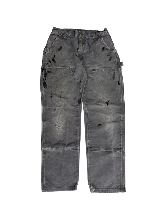 Carhartt Made in USA Gray Double Knee Work Pants