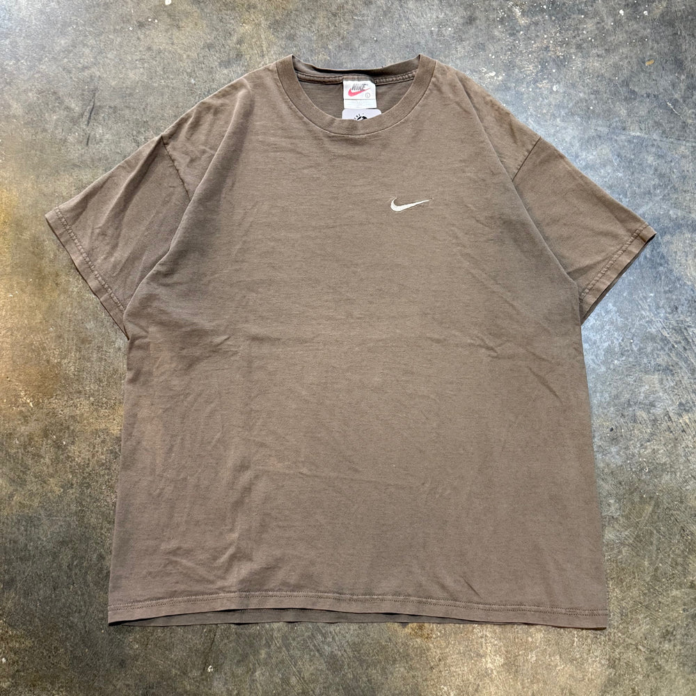 Vintage Nike Swoosh Chest Hit Tee Brown