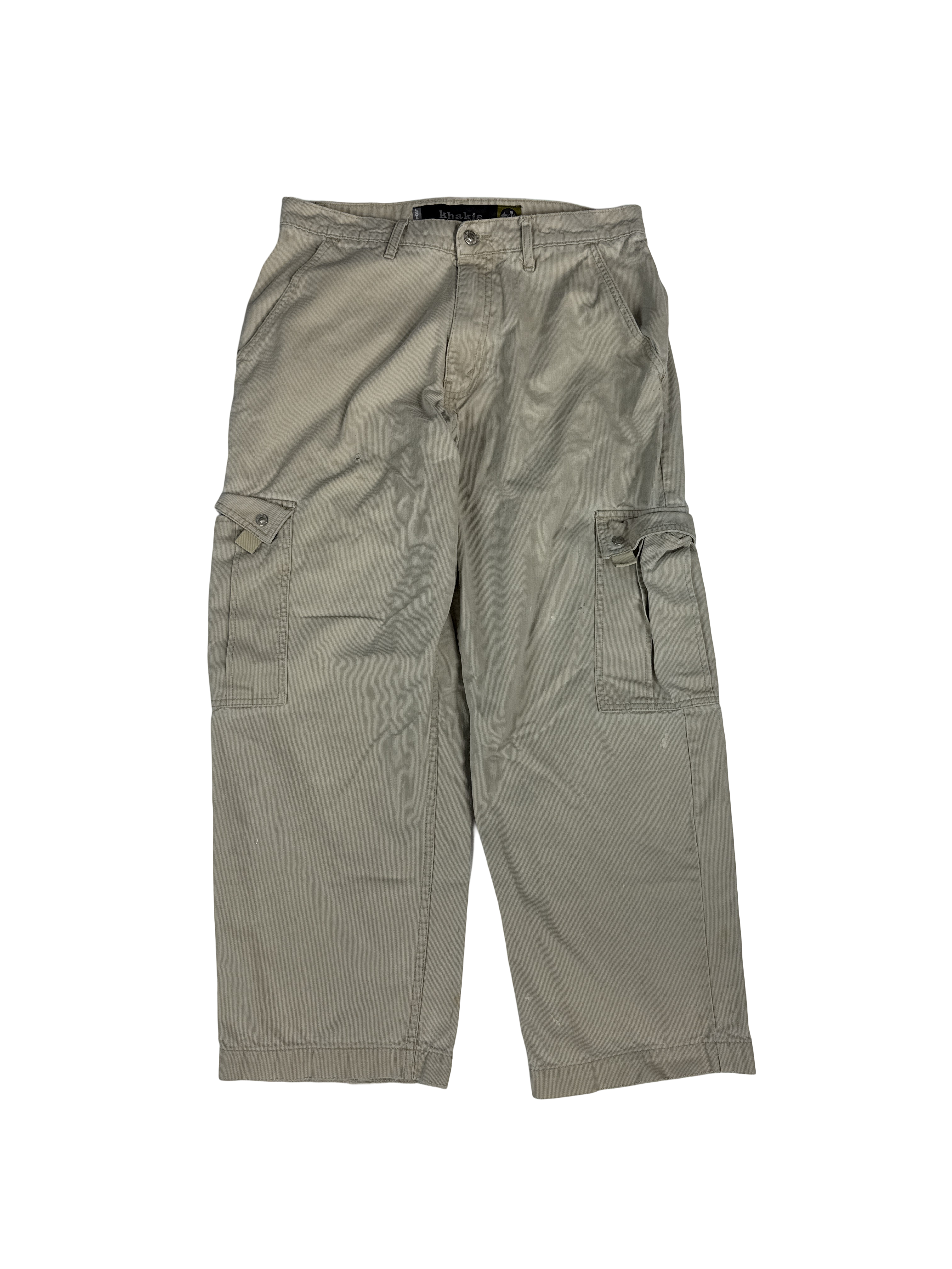 1990s Levis SilverTab Khaki Cargo Pants (34)
