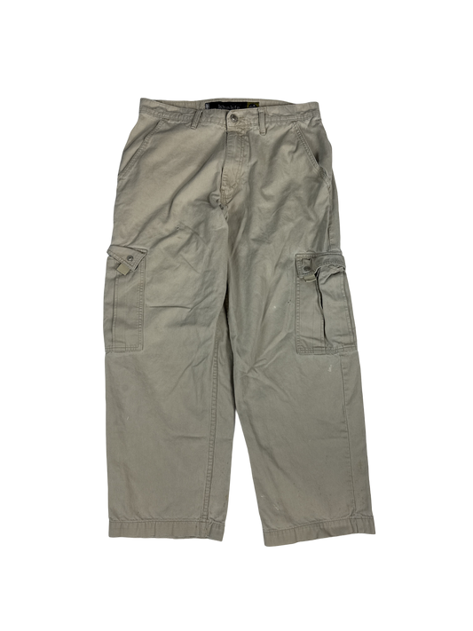 1990s Levis SilverTab Khaki Cargo Pants (34)