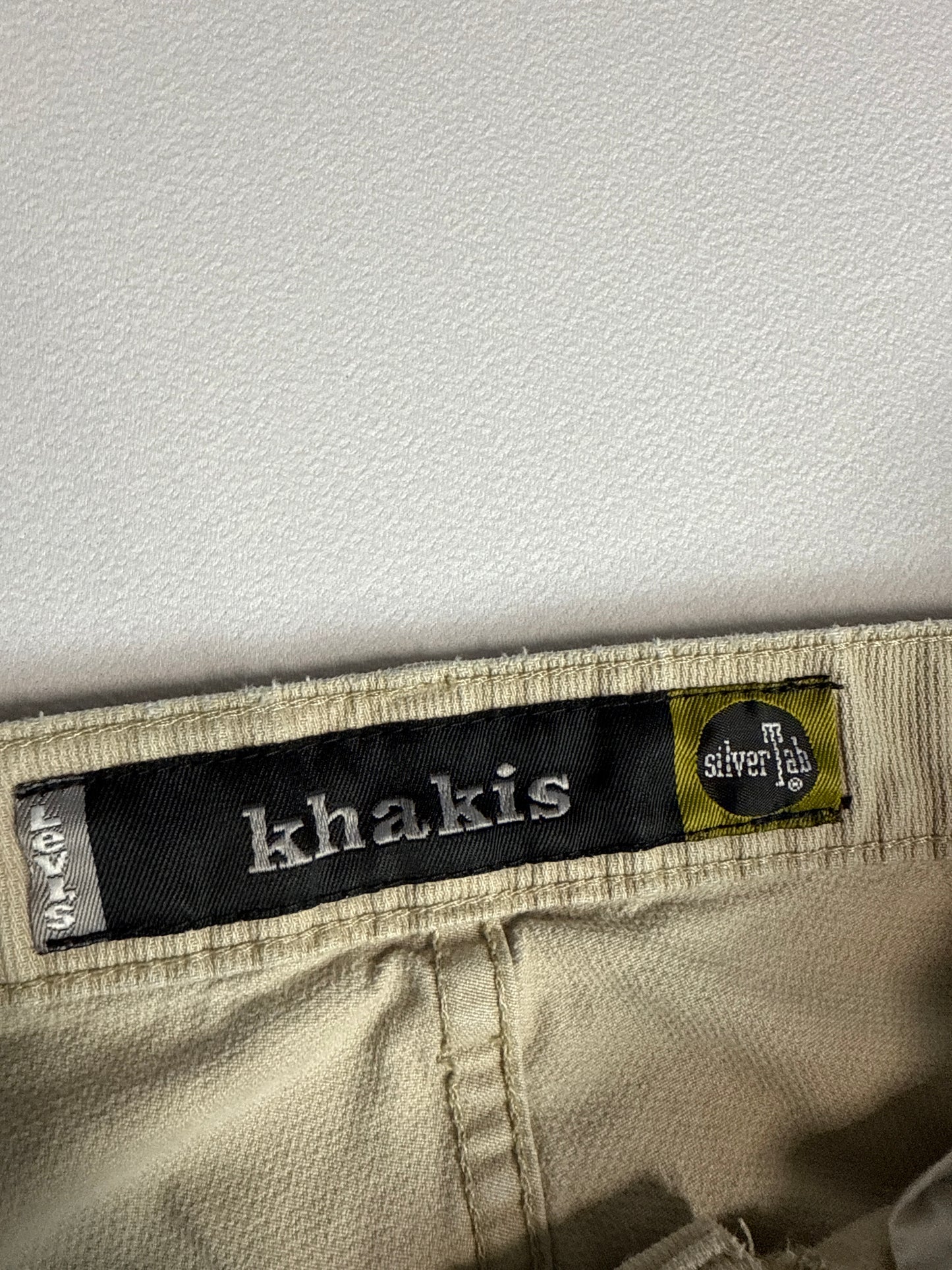 1990s Levis SilverTab Khaki Cargo Pants (34)