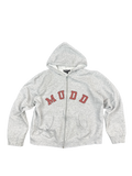 Y2K Mudd Gray Zip-Up Hoodie (L)