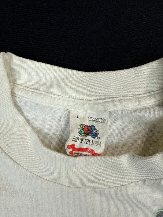 1990s Marlboro Green Vertical Logo Graphic Tee (L)