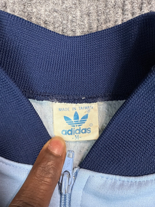 1970s Adidas Blue Track Jacket (M)
