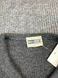Helium Authentique Paris Gray Knit Pullover Sweater (S)