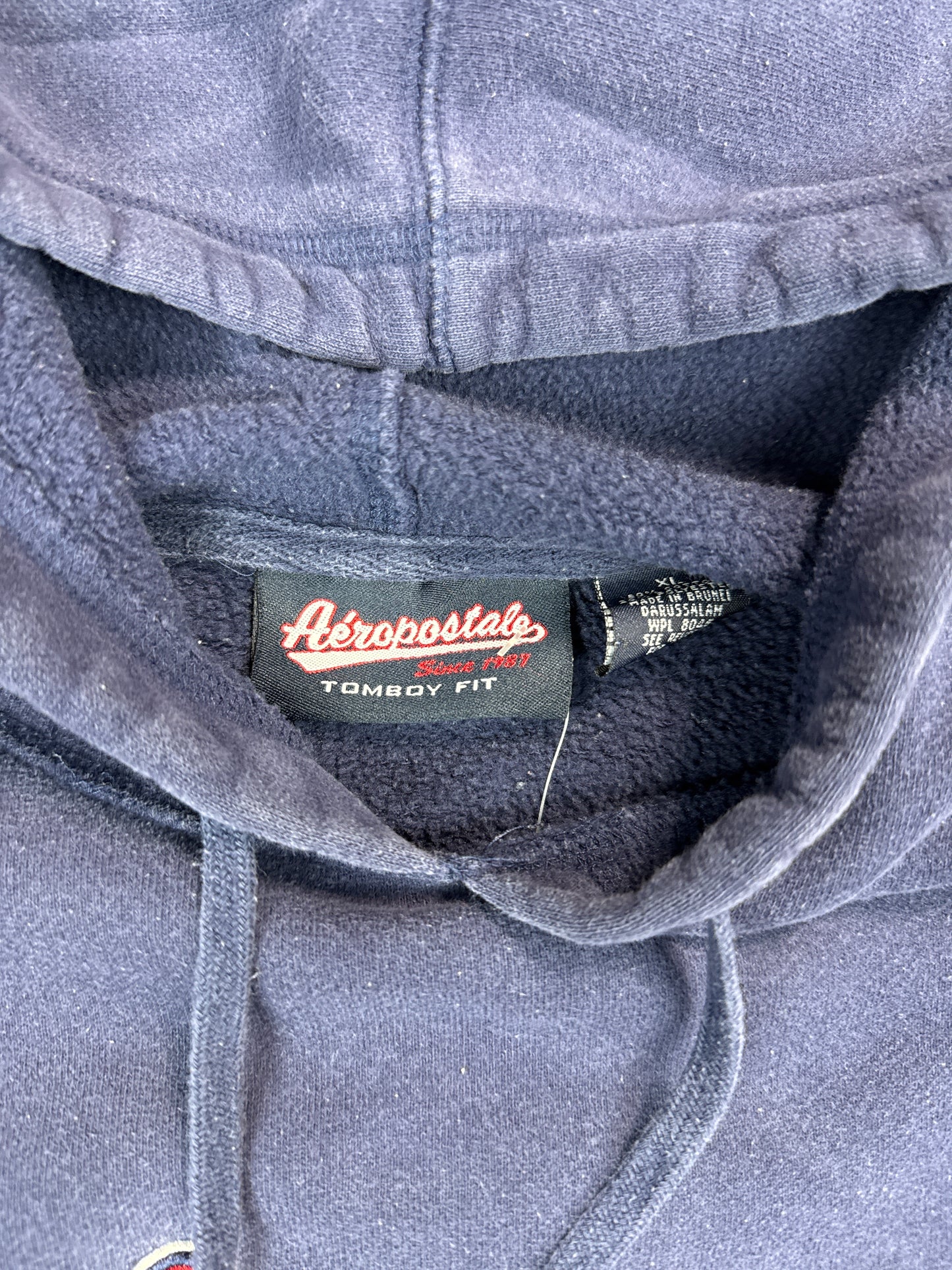Y2K Aeropostale Athletics Navy Hoodie (L)