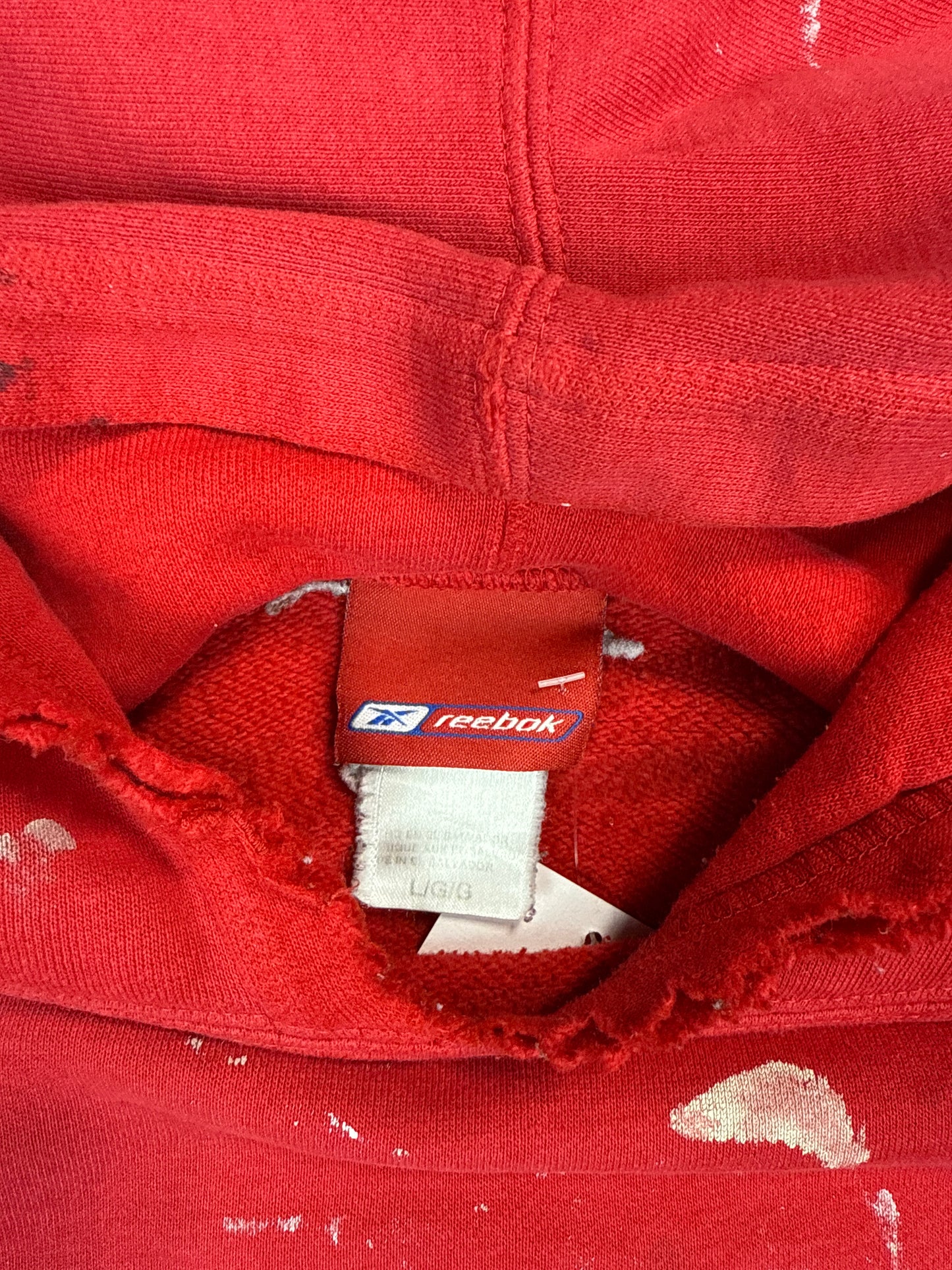 Reebok Giants Paint-Splatter Hoodie (L)