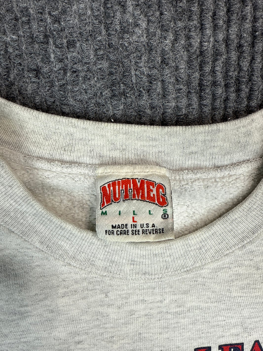 1990s Nutmeg Mills Atlanta Braves National League Champions Sweatshirt (L)