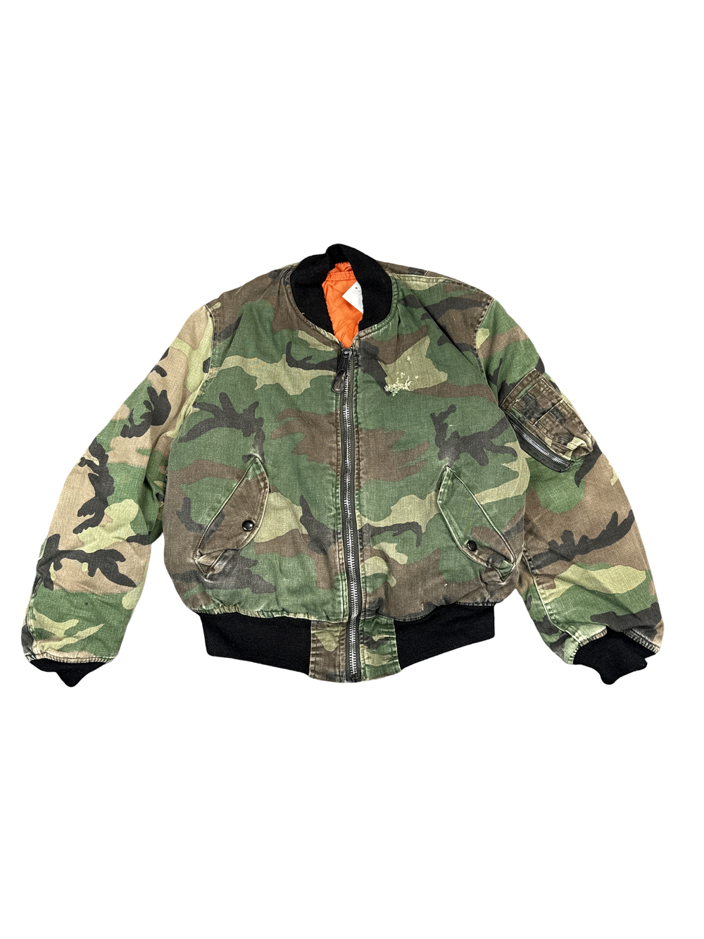 Camo Military Bomber Jacket (M)