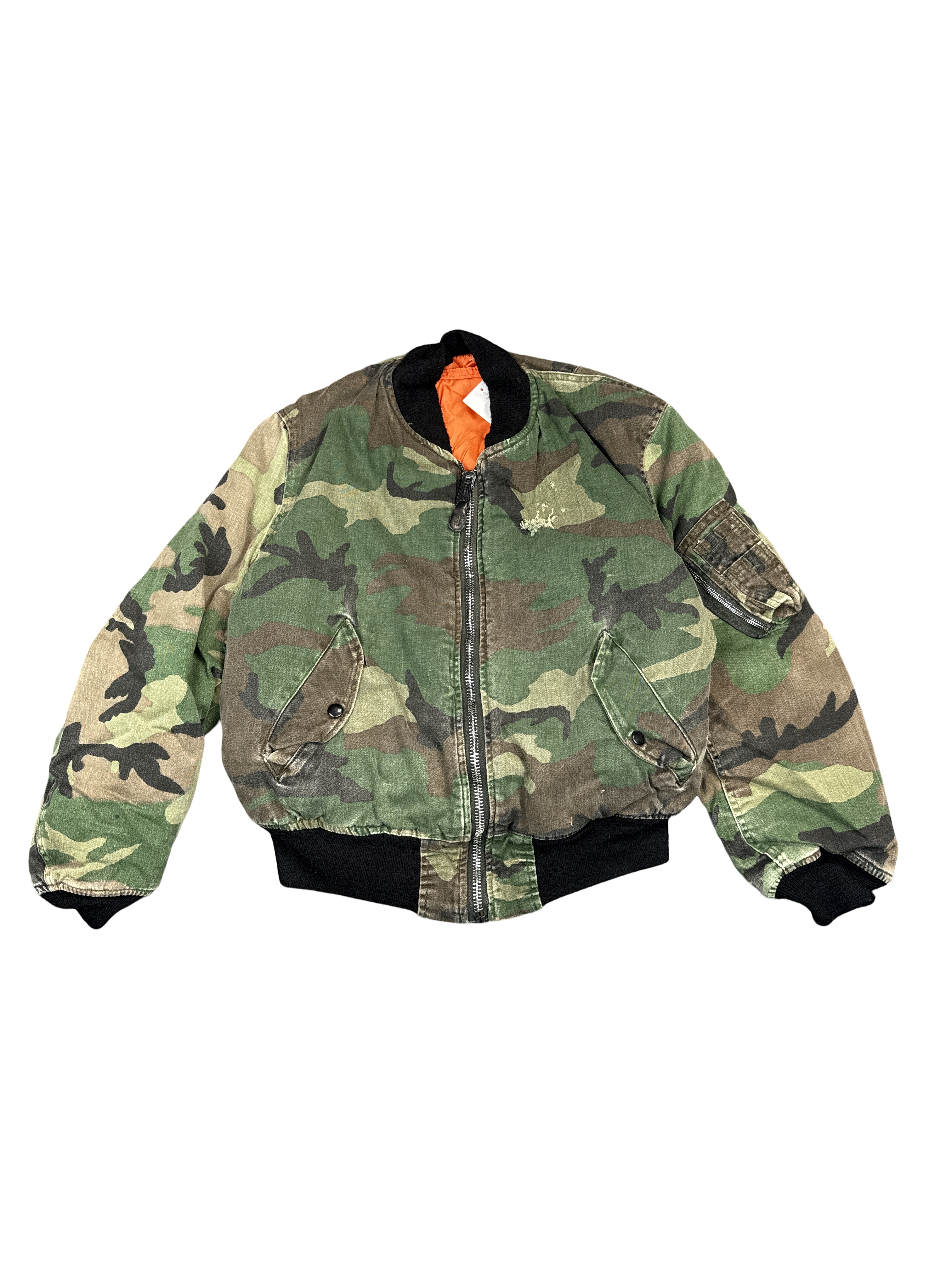 Camo Military Bomber Jacket (M)