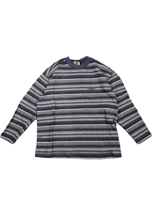 1990s JNCO Striped Long Sleeve Shirt (M)