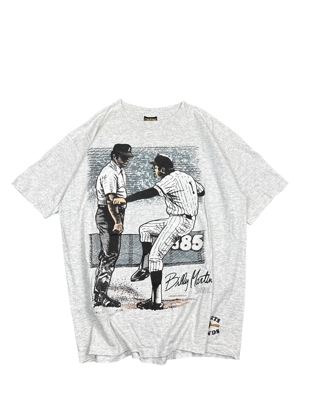 1980s Billy Martin Baseball Graphic Tee (L)