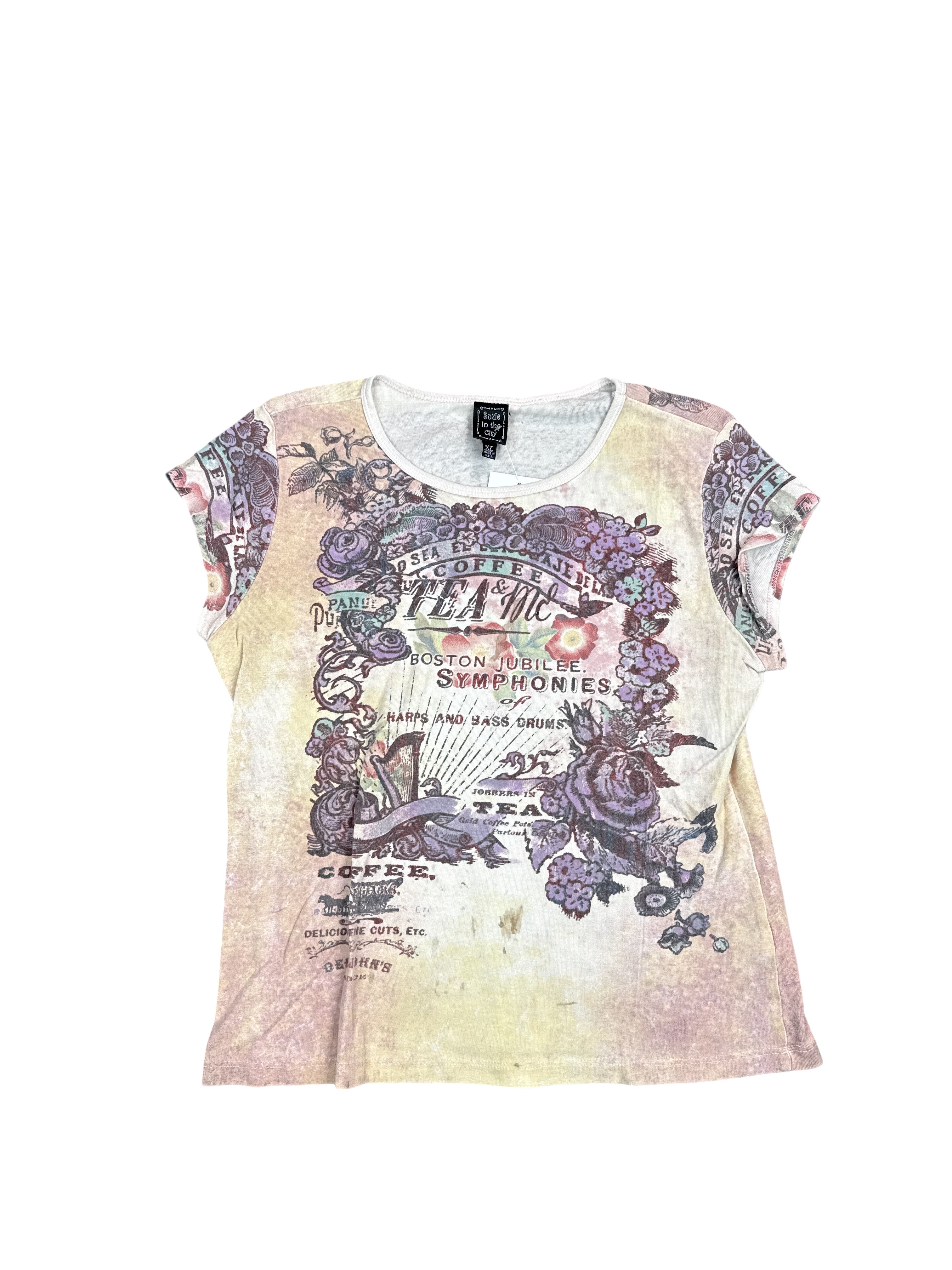 Floral Boston Jubilee Graphic Tee (S)