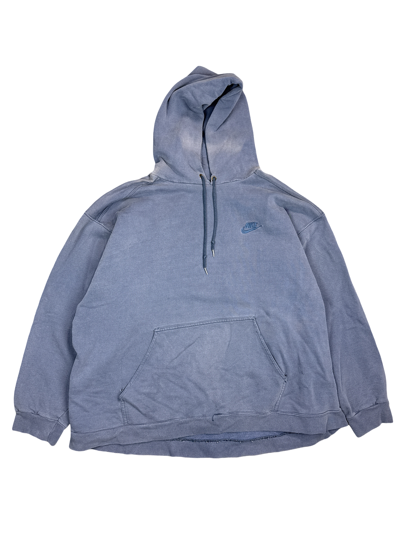 Washed Blue Nike Pullover Hoodie (2XL)