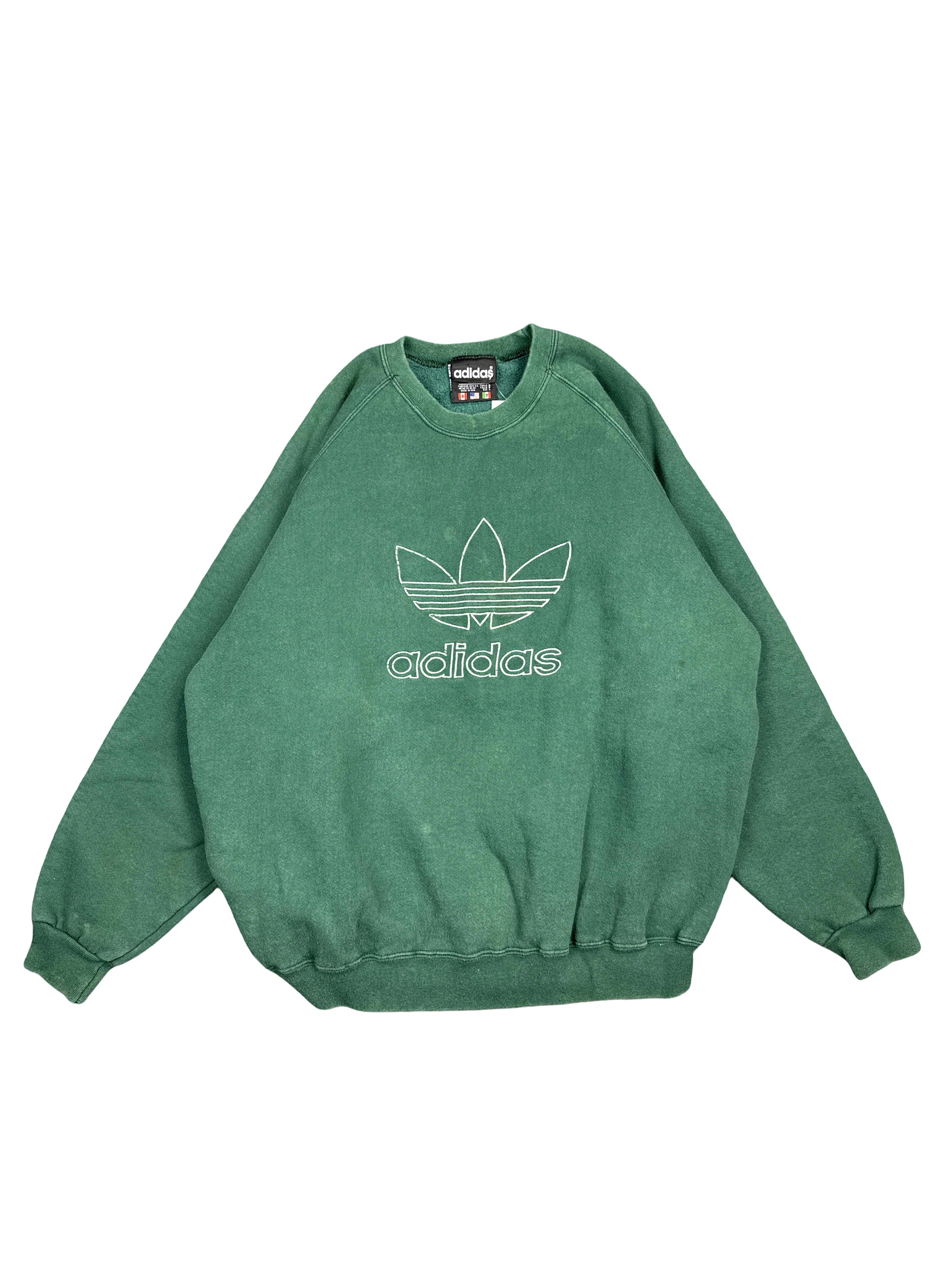 Adidas Trefoil Green Sweatshirt (2XL)