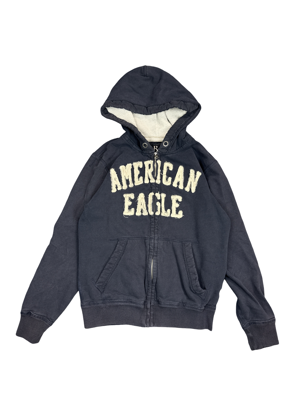 American Eagle Sherpa-Lined Zip Hoodie (M)
