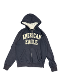 American Eagle Sherpa-Lined Zip Hoodie (M)