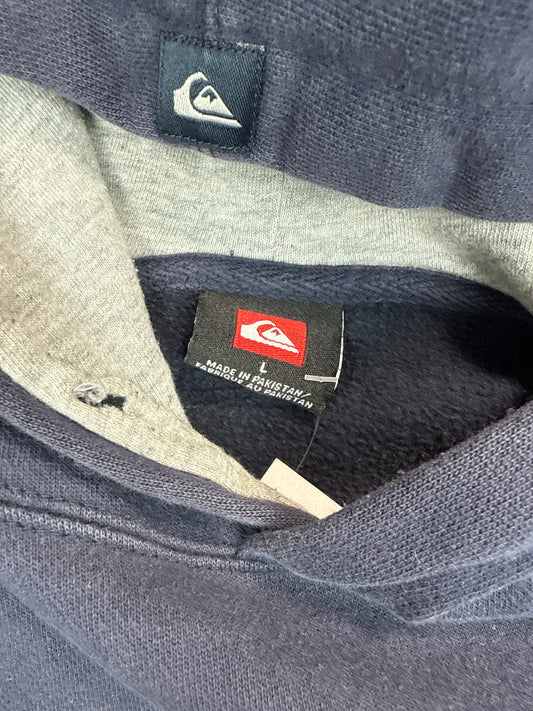 Y2K Quiksilver Surf Graphic Pullover Hoodie (L)