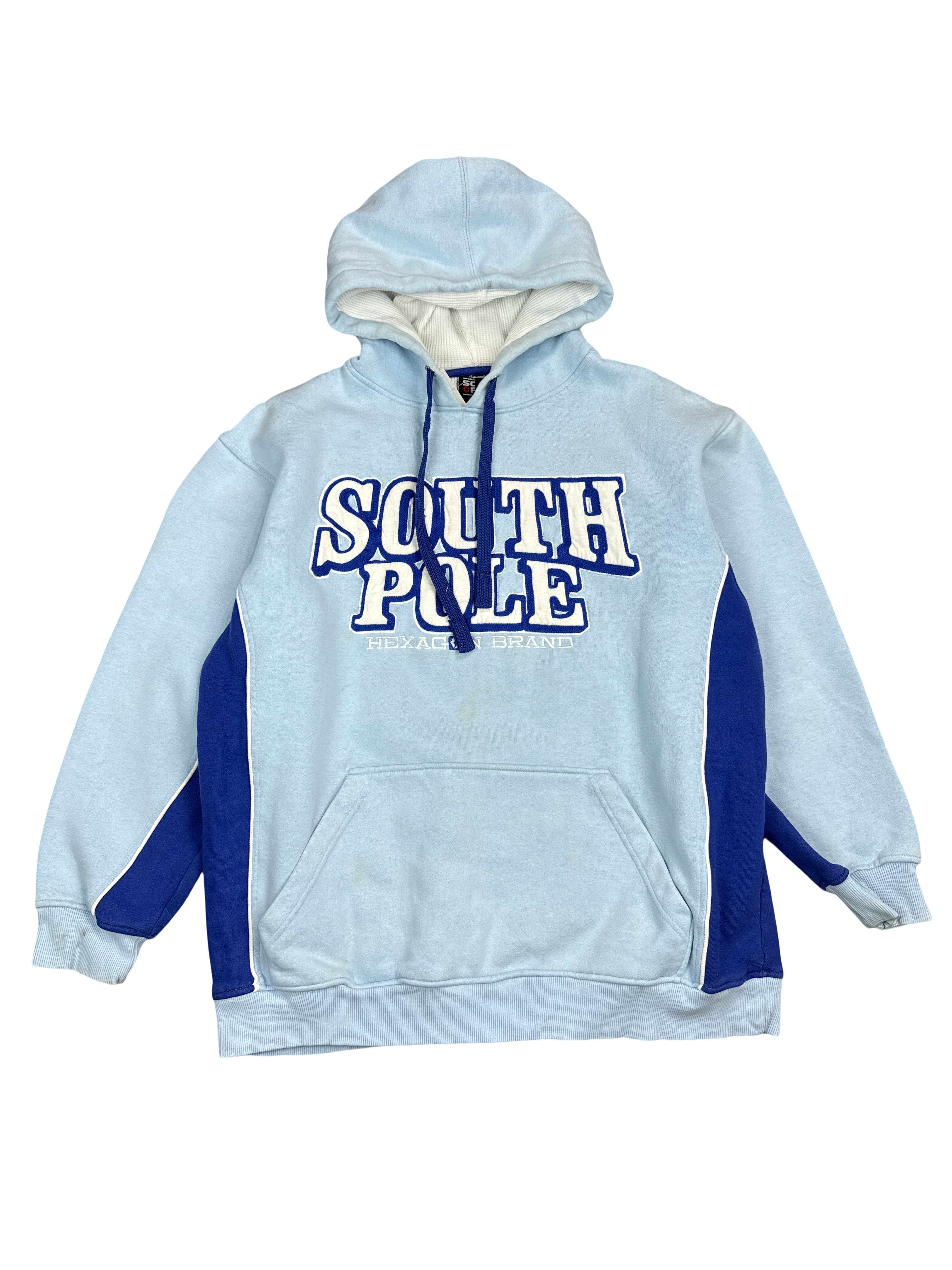 Y2K Southpole Two-Tone Logo Hoodie (L)