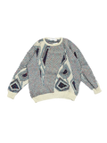 1990s Lansons Made in Italy Abstract Knit Sweater (L)