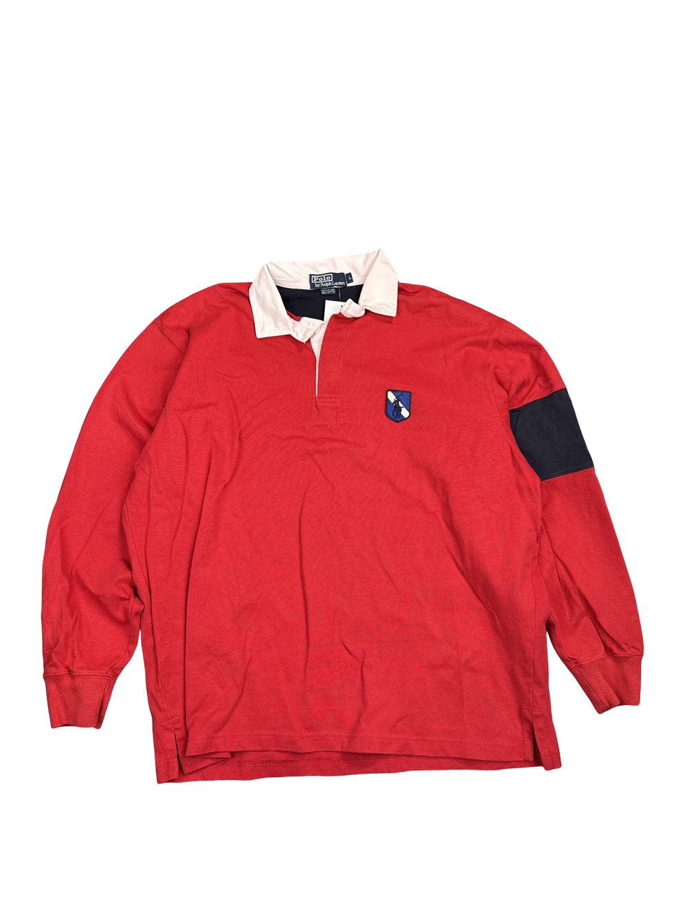 Polo Ralph Lauren Red Rugby Shirt (L)