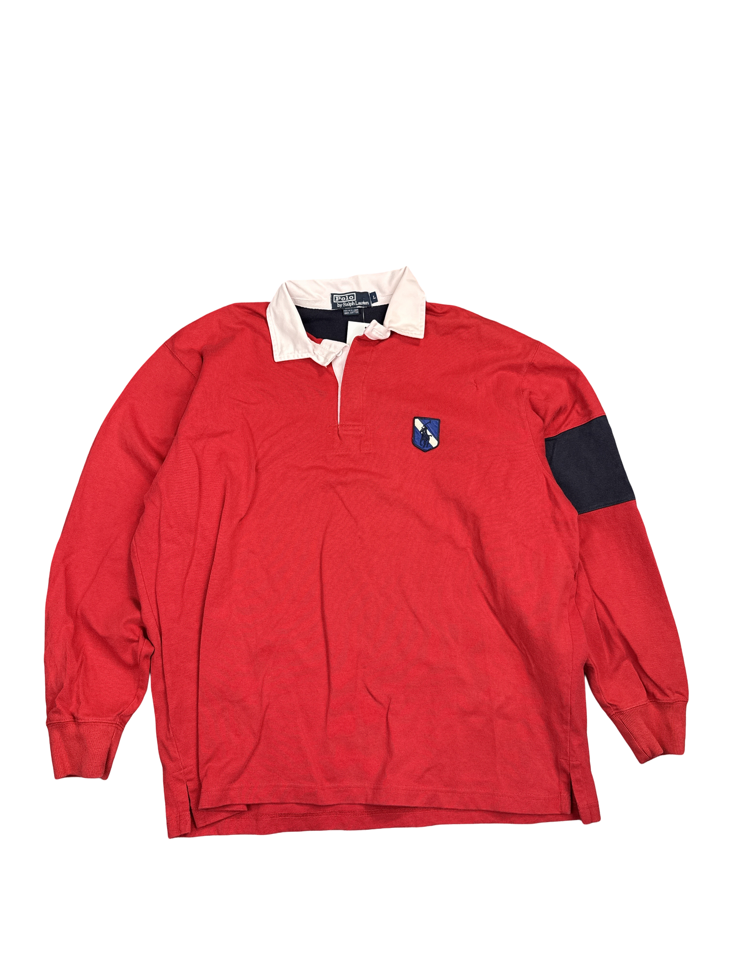Polo Ralph Lauren Red Rugby Shirt (L)