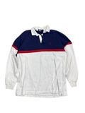 Polo Ralph Lauren Navy Red Colorblock Rugby Shirt (L)