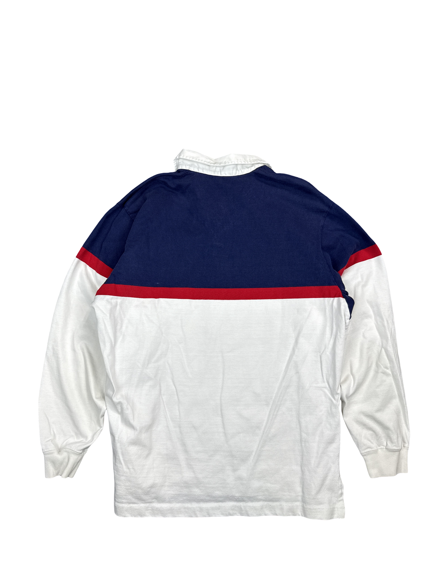 Polo Ralph Lauren Navy Red Colorblock Rugby Shirt (L)