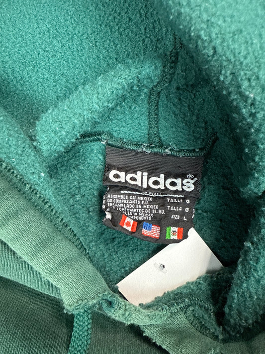Adidas Trefoil Green Pullover Hoodie (L)