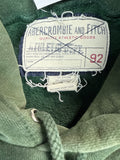 2000s Abercrombie & Fitch Green Pullover Hoodie (XL)