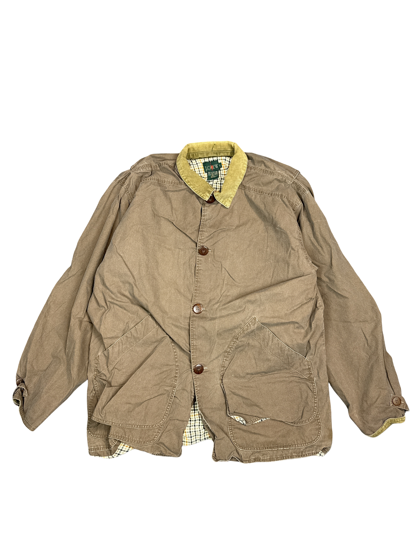 J.Crew Corduroy Collar Canvas Barn Jacket (L)
