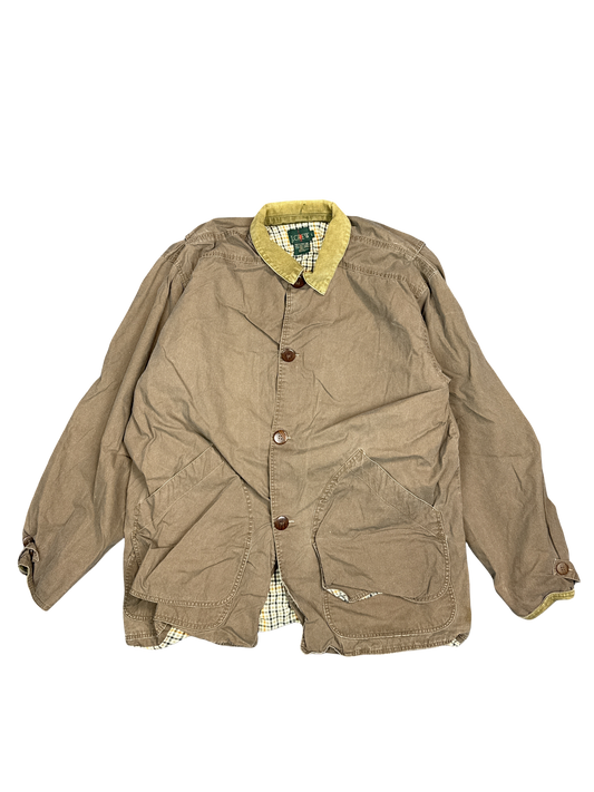 J.Crew Corduroy Collar Canvas Barn Jacket (L)