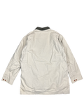 Beige Canvas Barn Jacket with Corduroy Collar (2XL)